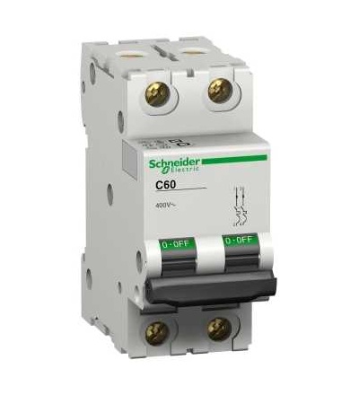 25420 Modulární jistič C60L, 2p, 3A, char. C, Schneider Electric