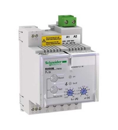 56192 Ochr. relé na rez. proud RH99M s automatickým resetem-0,03..30A-0..4,5 s-130 V, Schneider Electric
