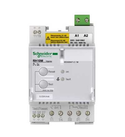 56135 Ochranné relé na reziduální proud RH10M, 300mA, 240 V, Schneider Electric