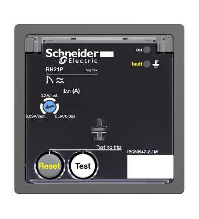 56262 Ochranné relé na reziduální proud RH21p, 300mA, 0,06 s, 130 V, Schneider Electric