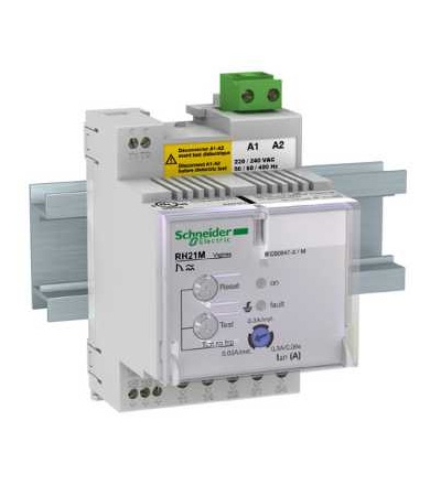 56165 Ochranné relé na reziduální proud RH21M, 300mA, 0,06 s, 525 V, Schneider Electric