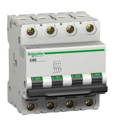 25445 Modulární jistič C60L, 4p, 2A, char. C, Schneider Electric