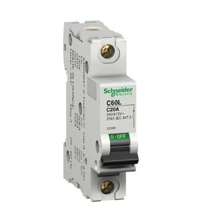 25404 Modulární jistič C60L, 1p, 63A, char. C, Schneider Electric