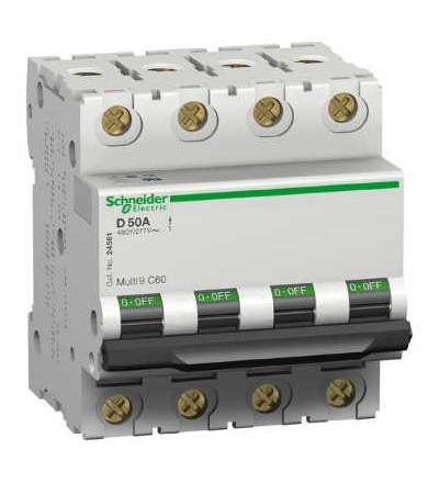 24166 Modulární jistič C60N, 4p, 32A, char. B, Schneider Electric