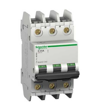 60170 Modulární jistič C60N, 3p, 2A, char. C, Schneider Electric
