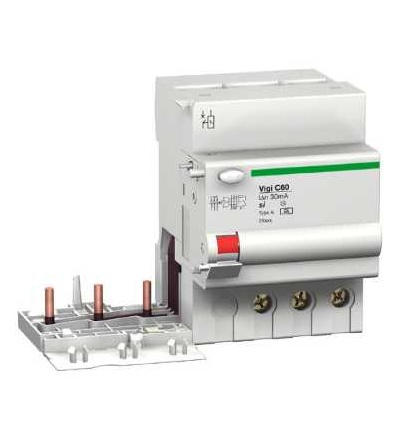 26815 Chráničová spoušť Vigi C60 SI, 63A, 3p, 400V, 30mA, Schneider Electric