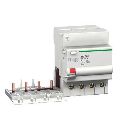 26804 Chráničová spoušť Vigi C60, 4p, 63A, 230..400V, 0,3A, třída A SiE S, Schneider Electric