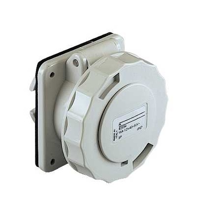 82954 Pratika průmyslová zásuvka, 16A, 3p, 40...50 V AC, IP67, Schneider Electric