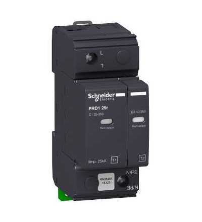 16329 Modulární svodič přepětí PRD1 25r, 1p, 350 V, Schneider Electric