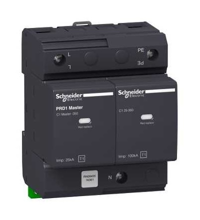 16361 Modulární svodič přepětí PRD1 Master, 1p+N, 350 V, Schneider Electric