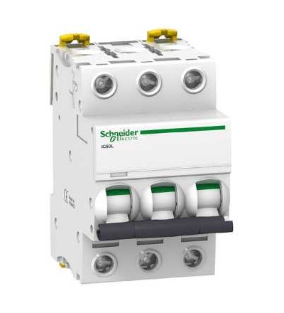 A9F93302 Modulární jistič iC60L, 3p, 2A, char. B, Schneider Electric