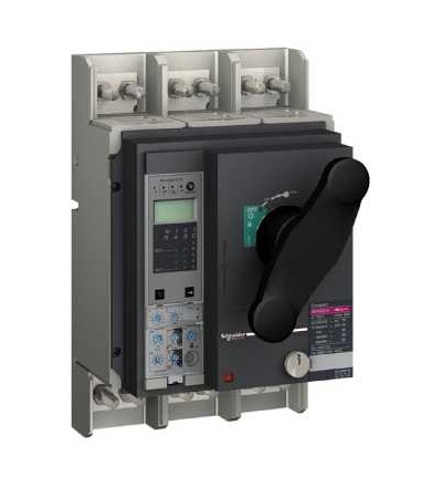 33871 Zámek Profalux s klíčem-pro otoč. rukojeť-NS630b..1600-ON-off poloha uzamknutí, Schneider Electric