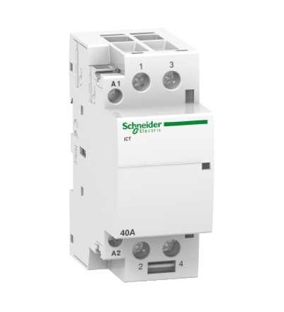 A9C20842 Stykač iCT, 2p, 2 Z, 40A, 220..240 V AC, Schneider Electric