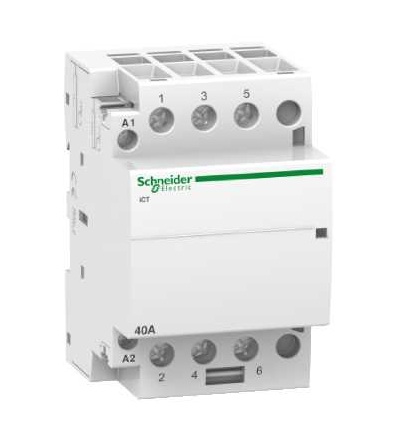 A9C20843 Stykač iCT, 3p, 3 Z, 40A, 220..240 V AC, Schneider Electric