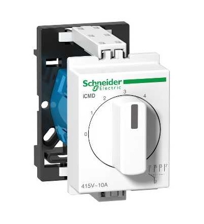 A9E15121 4-cestný otočný přepínač iCMD 10A 10A 2p U 415V CA, Schneider Electric