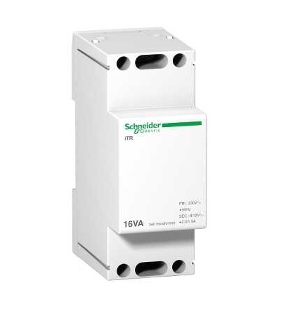 A9A15212 Modulární zvonkový transformátor iTR, 230 V 50..60 Hz, výstup 8..12 V, 16 VA, Schneider Electric