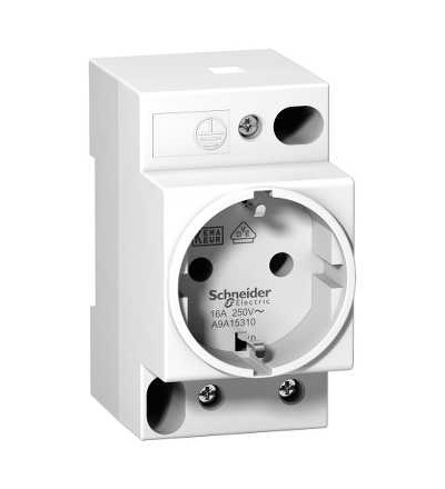 A9A15310 DIN zásuvka iPC, 2p+E, 16A, 250VAC, KEMA VDE 0620, německý standard, Schneider Electric