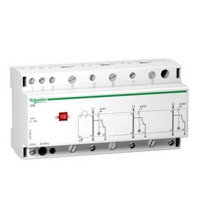 A9C15913 CDS -3-fázový odlehčovací stykač, 1 kanál na fázi, Schneider Electric