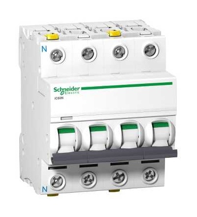 A9F04710 Modulární jistič iC60N, 3p+N, 10A, char. C, Schneider Electric