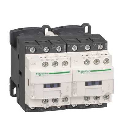 LC2D18B7 TeSys D reverzační stykač, 3p(3Z), AC-3, ? 440 V 18A, 24 V AC cívka, Schneider Electric