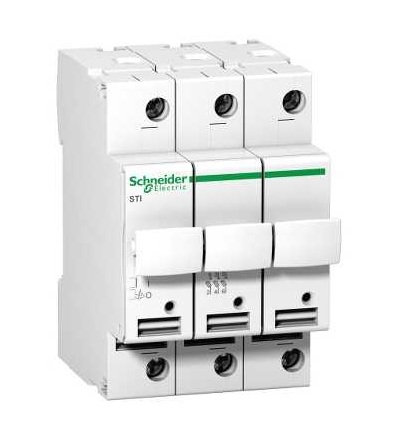 A9N15655 Acti 9, fuse-disconnector STI, 3p, 10A, for fuse 8,5x31,5mm, Schneider Electric
