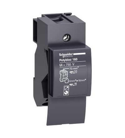 04031 Distribuční blok Linergy DX, 1p, 160A, Schneider Electric