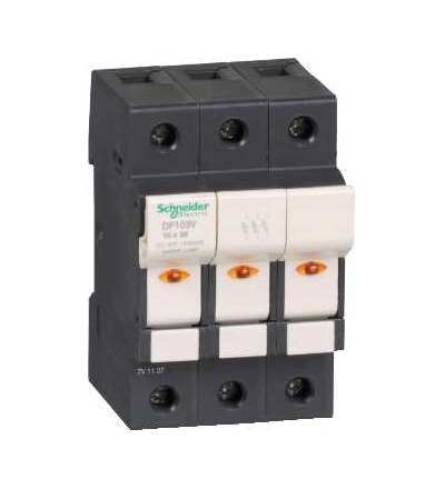 DF103V TeSys pojistkový odpojovač 3p 32A-velikost pojistky 10x38mm-se signalizací, Schneider Electric