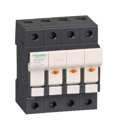 DF103NV TeSys pojistkový odpojovač 3p N 32A-velikost pojistky 10x38mm-se signalizací, Schneider Electric