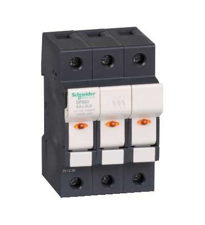 DF83V TeSys poj.odpojovač 3p 25A-velikost pojistky 8,5x31,5mm-se signalizací, Schneider Electric