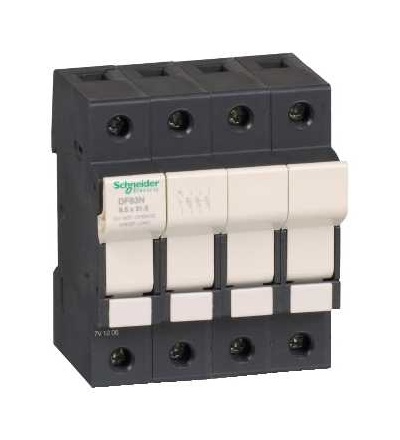 DF83N TeSys pojistkový odpojovač 3p N 25A, velikost pojistky 8,5x31,5mm, Schneider Electric