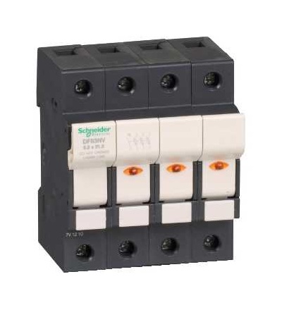 DF83NV TeSys poj. odpojovač 3p N 25A-velikost pojistky 8,5x31,5mm-se sig., Schneider Electric