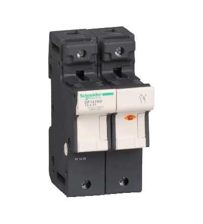 DF141NV TeSys pojistkový odpojovač 1p N 50A-velikost pojistky 14x51mm-se signalizací, Schneider Electric