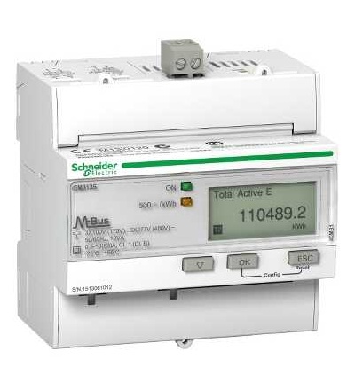 A9MEM3135 IEM3135 elektroměr, 63A, M-bus, 1 digit. I, 1 digit. O, multi-tariff, Schneider Electric