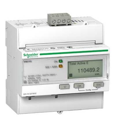 A9MEM3165 IEM3165 elektroměr, 63A, BACnet, 1 digital I, 1 digital O, multi-tariff, Schneider Electric
