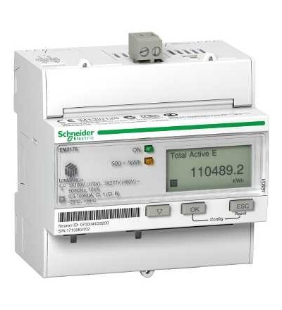 A9MEM3175 IEM3175 elektroměr, 63A, LON, 1 digit. I, multi-tariff, Schneider Electric