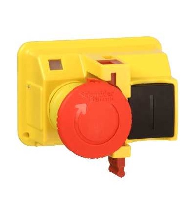 GV2K04 TeSys GV2, ovl. hlavice O 40mm, uvolnění otočením, ? 22, červená, Schneider Electric