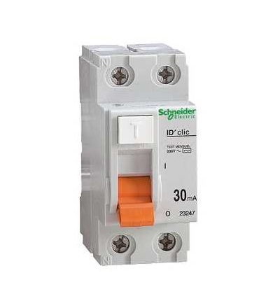 23245 Proudový chránič ID clic, 2p, 25A, třída AC 30mA, Schneider Electric