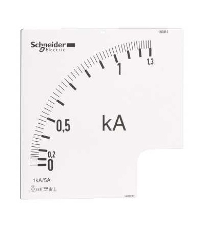 16084 Stupnice ampérmetru PowerLogic, 1,3 In, převod 1000/5A, Schneider Electric