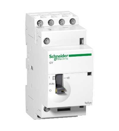 GY1640M5 TeSys GY, instalační stykač s předvolbou, 16A, 4 Z, cívka 220...240 V AC, Schneider Electric