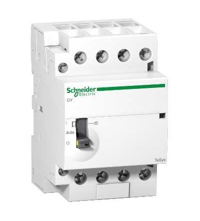 GY6340B5 TeSys GY, instalační stykač s předvolbou, 63A, 4 Z, cívka 24 V AC, Schneider Electric