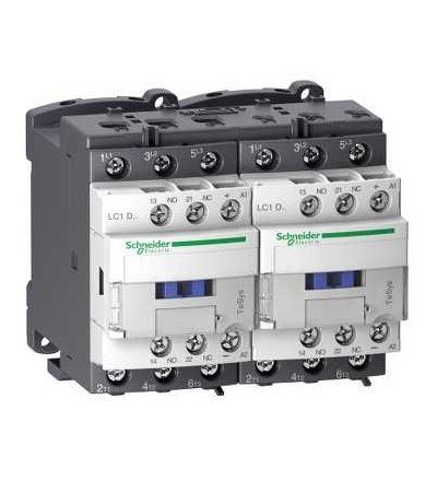 LC2D32BL TeSys D reverzační stykač, 3p(3Z), AC-3, ? 440 V 32A, 24 V DC cívka, Schneider Electric