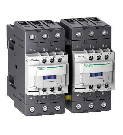 LC2D65ABD TeSys D reverzační stykač, 3p(3Z), AC-3, ? 440 V 65A, 24 V DC cívka, Schneider Electric