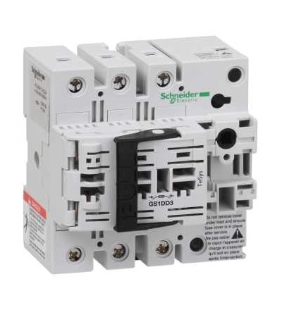 GS1DD3 Tělo pojistkového odpínače GS1, TeSys GS, 3p, NFC, 32A, Schneider Electric