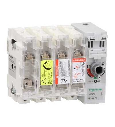 GS2F4 Tělo pojistkového odpínače TeSys GS2F, 4p, 50A, DIN 14x51mm, Schneider Electric