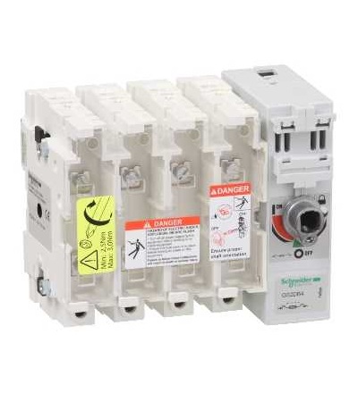 GS2DB4 Tělo pojistkového odpínače TeSys GS2D, 4p, 32A, DIN A1, Schneider Electric
