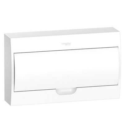 EZ9E118P2S Easy9, surface enclosure 18modules, plain door, with E/N term.blocks, Schneider Electric