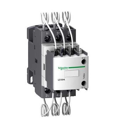 LC1DMKB7 TeSys LC1D.K capacitor duty contactor, 3p, 25 kVAR, 415 V, 24 V AC coil, Schneider Electric