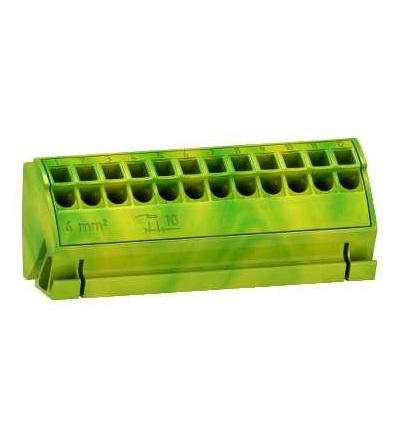04214 4 zemnící bloky s 12 svorkami 4mm2, Schneider Electric