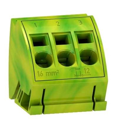 04215 4 zemnící bloky s 3 svorkami 16mm2, Schneider Electric