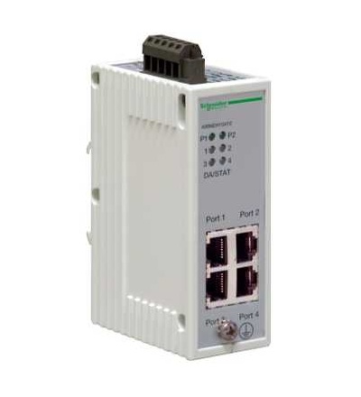 499NEH10410 Ethernet TCP/IP hub ConneXium, 4 porty 10BASE-T pro měď, Schneider Electric